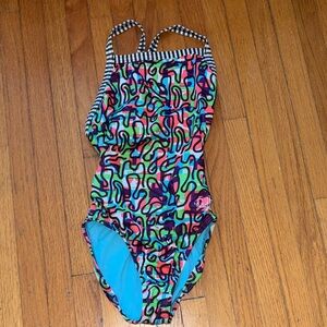 Colorful Kids Swim One Piece